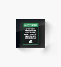 Don't "confuse" anime with cartoons, ok? Acrylic Block