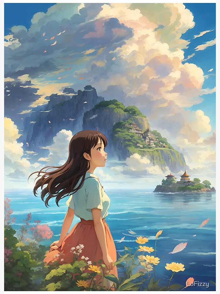 Coastal Breeze - A Dreamy Anime Artwork