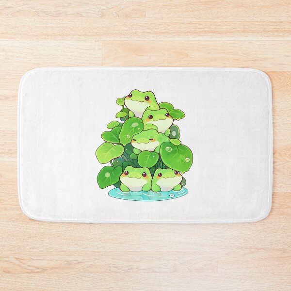 Item preview, Lindas ranas kawaii sobre ranas verdes berros designed and sold by CozyKawaiiArt.