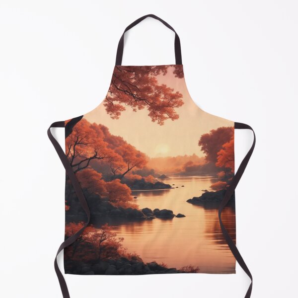 Item preview, Autumn Serenity: Manga-Inspired Sunset Over the River designed and sold by RedArtG09.