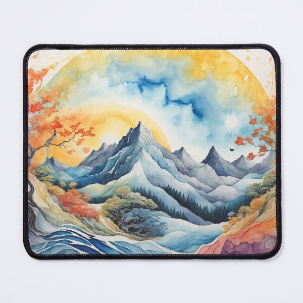 Item preview,  Watercolor Mountain designed and sold by Glenburn Graphics.