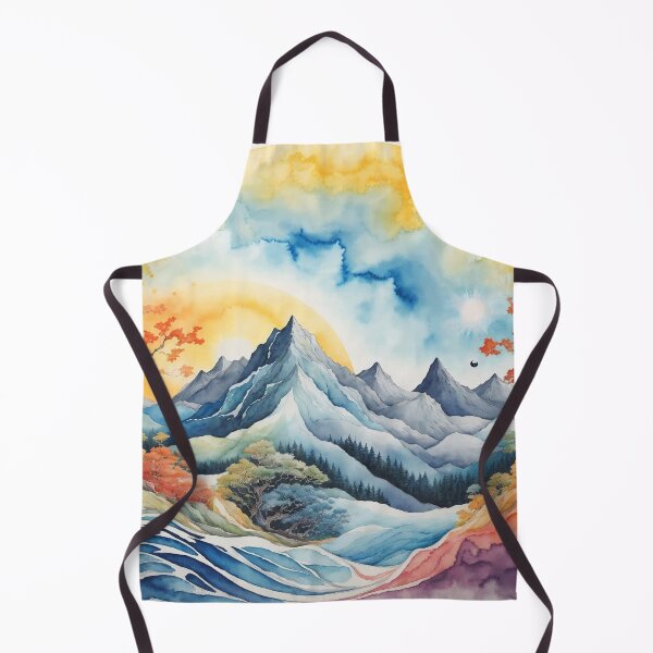 Aperçu de l'œuvre Watercolor Mountain créée et vendue par Glenburn Graphics.