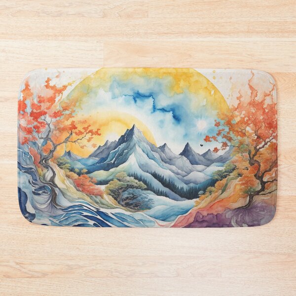 Item preview,  Watercolor Mountain designed and sold by Glenburn Graphics.