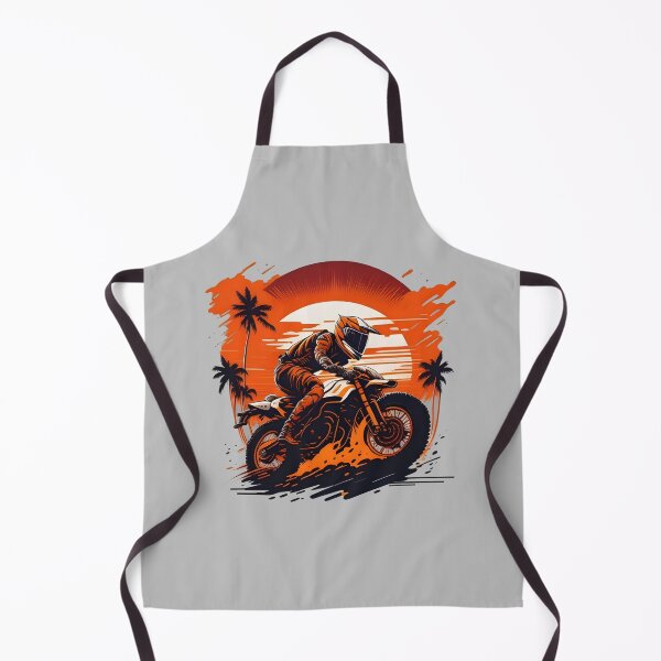 Item preview, Motorcycle racing in desert at sunset designed and sold by davidbomel-Art.
