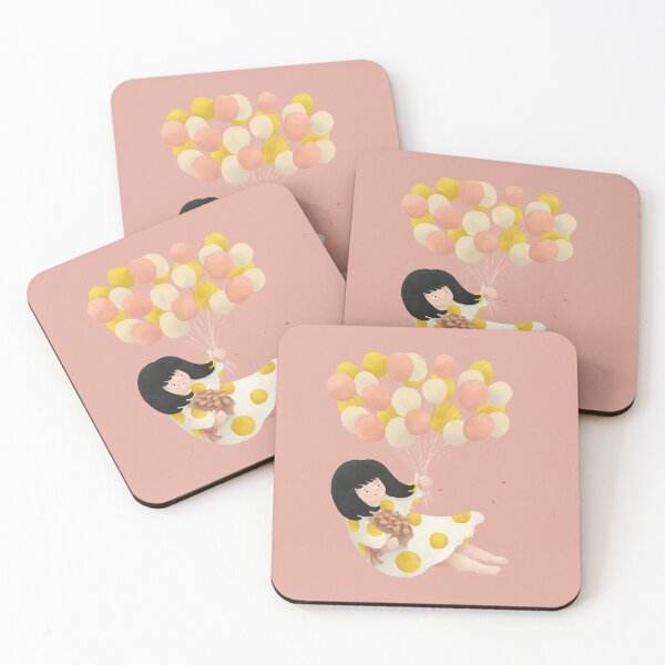Item preview, Girl flying with balloons designed and sold by iriafung.