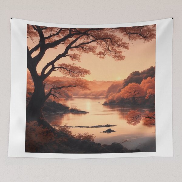 Item preview, Manga Magic: Japanese Artistry in Autumn's Sunset Glow designed and sold by RedArtG09.