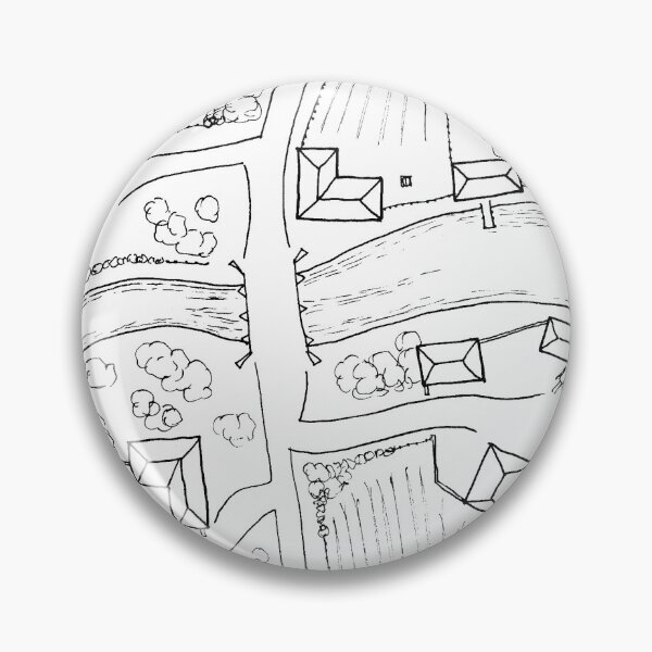 Item preview, Watefum hand drawn map designed and sold by AidanColyer.