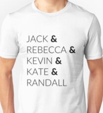 Pearson Family - This is Us Black Unisex T-Shirt