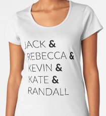Pearson Family - This is Us Black Women's Premium T-Shirt