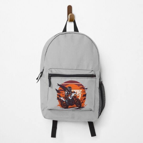 Item preview, Motorcycle racing in desert at sunset designed and sold by davidbomel-Art.