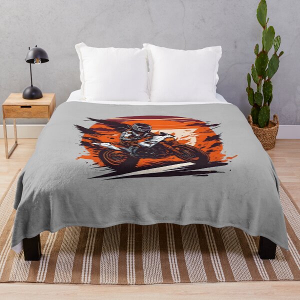 Item preview, Motorcycle racing in desert at sunset designed and sold by davidbomel-Art.
