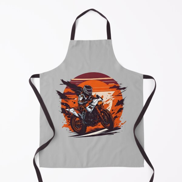 Item preview, Motorcycle racing in desert at sunset designed and sold by davidbomel-Art.