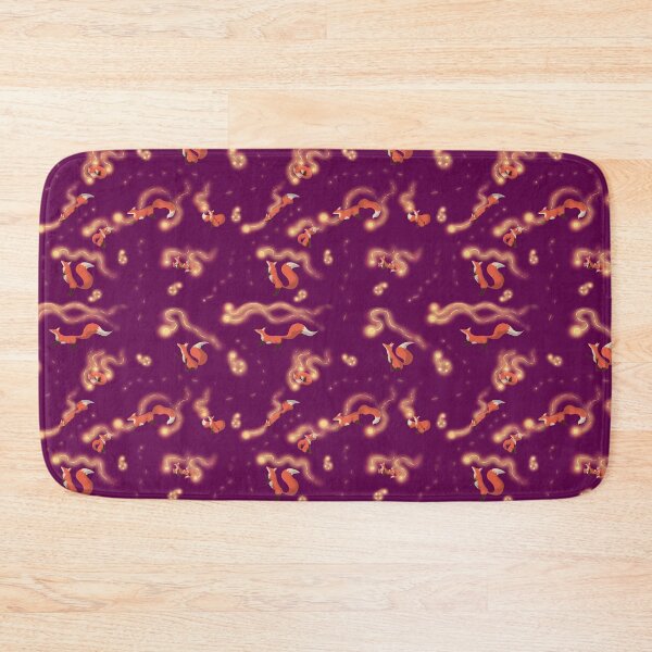 Item preview, Foxes Chasing Fireflies Pattern (Red) designed and sold by InkyFlower.