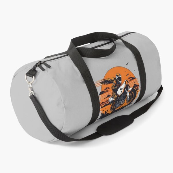 Item preview, Motorcycle racing in desert at sunset designed and sold by davidbomel-Art.
