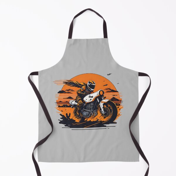 Item preview, Motorcycle racing in desert at sunset designed and sold by davidbomel-Art.