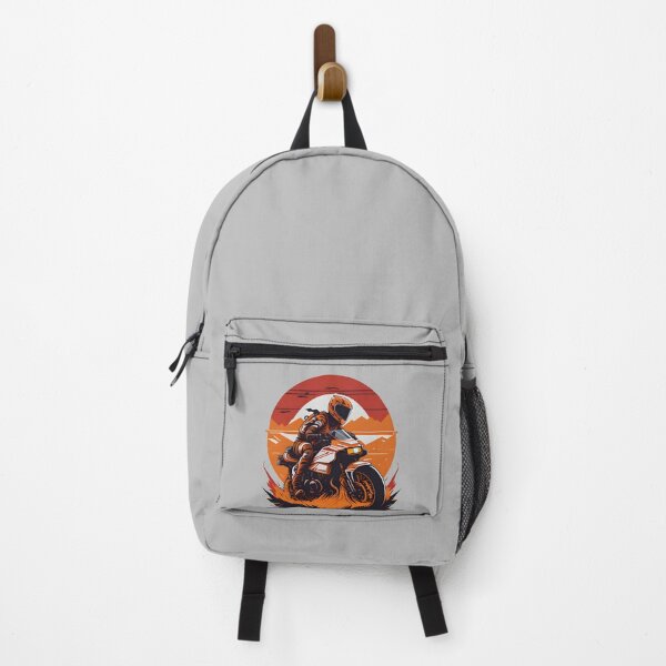Item preview, Motorcycle racing in desert at sunset designed and sold by davidbomel-Art.