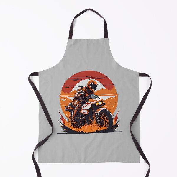 Item preview, Motorcycle racing in desert at sunset designed and sold by davidbomel-Art.