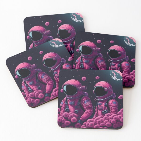 Item preview, pink astronauts designed and sold by jsebouvi.