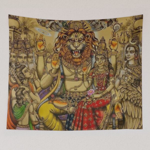 Item preview, Roar of Divine Courage: Lord Narasimha Unleashed designed and sold by banothsonu.