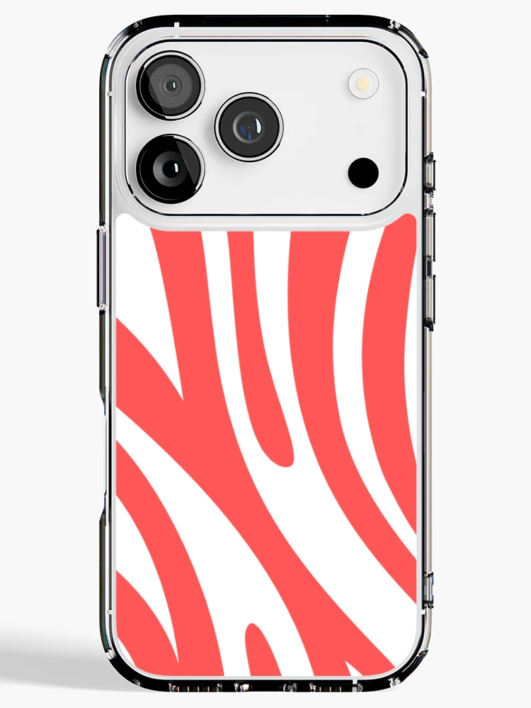 Thumbnail 1 of 5, iPhone Case, Red White designed and sold by InfinityPattern.
