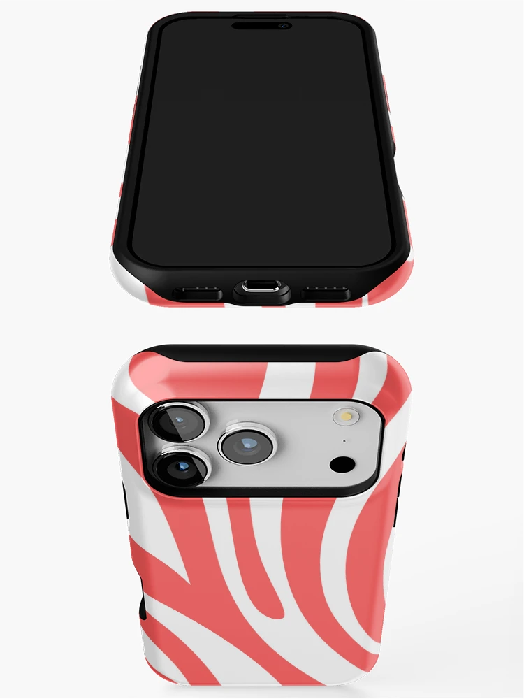 Thumbnail 3 of 4, iPhone Case, Red White designed and sold by InfinityPattern.