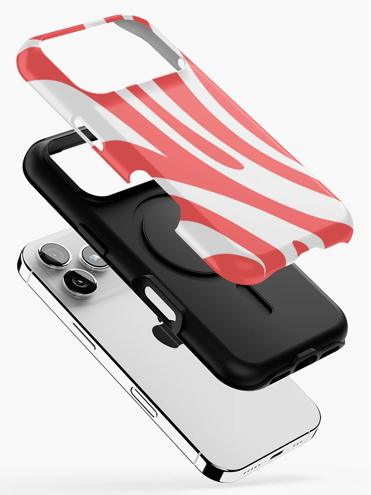 Thumbnail 2 of 4, iPhone Case, Red White designed and sold by InfinityPattern.