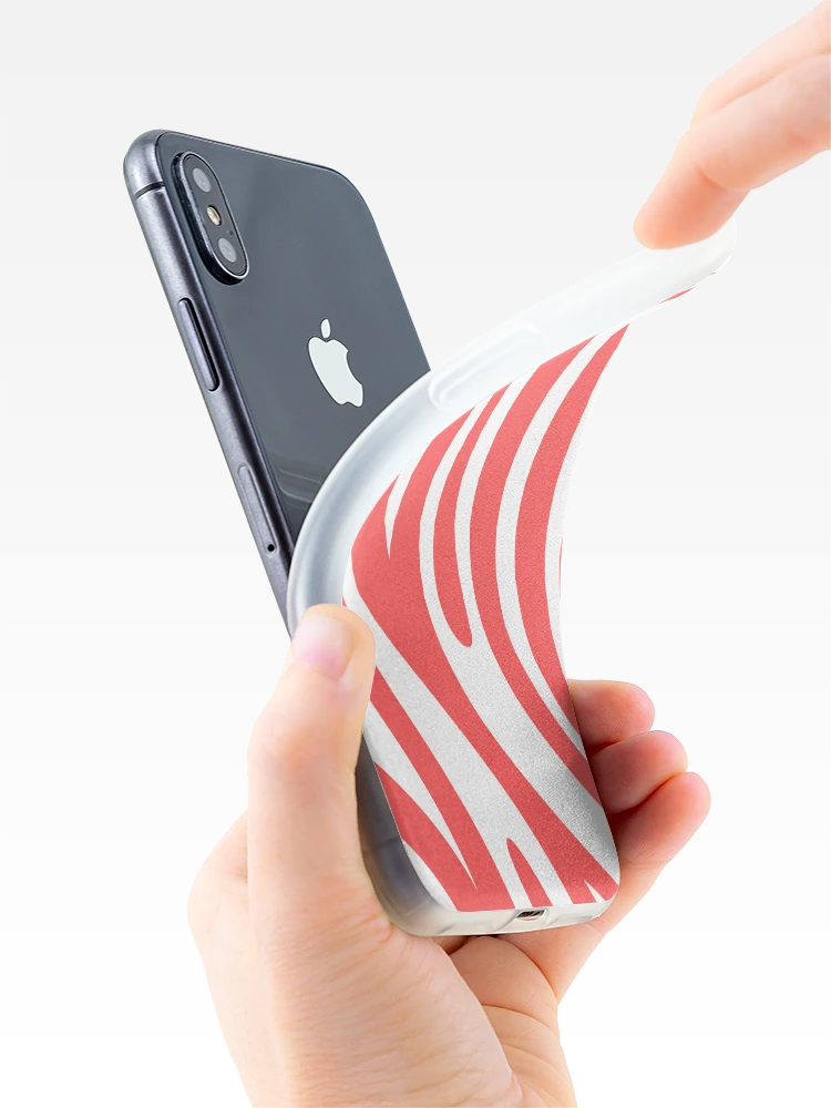 Thumbnail 4 of 5, iPhone Case, Red White designed and sold by InfinityPattern.