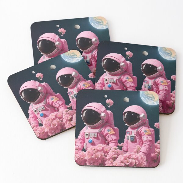 Item preview, Cosmonaut sisters in pink designed and sold by jsebouvi.