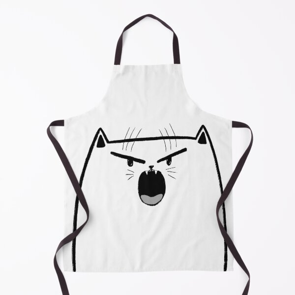 Item preview, Hissy Cat Face Linework Print designed and sold by Julia Sol.