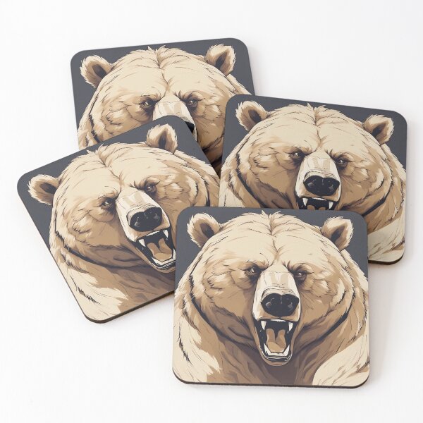 Item preview, Bear Grazer Illustrated Sticker designed and sold by Arlas-Milkman.