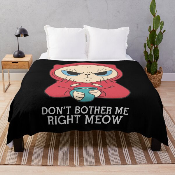 Item preview, Funny Retro Don't Bother Me Right Meow Cute Cat Coffee designed and sold by solimangomaa.