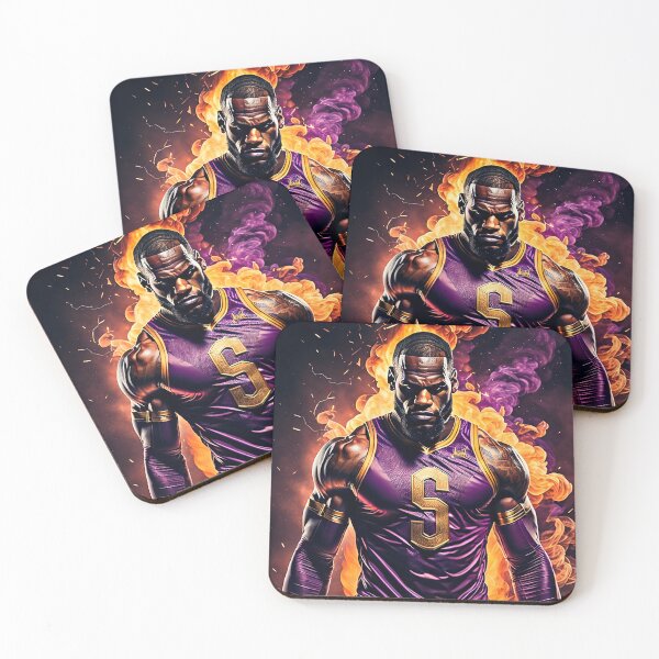 Item preview, Superhero LeBron Purple and Gold Art designed and sold by InGame Basketball.