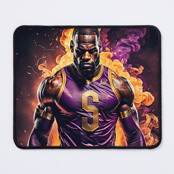 Item preview, Superhero LeBron Purple and Gold Art designed and sold by InGame Basketball.