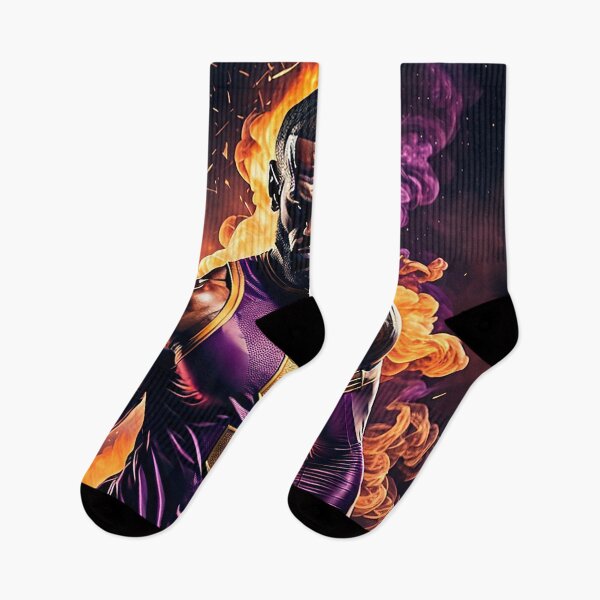 Item preview, Superhero LeBron Purple and Gold Art designed and sold by InGame Basketball.