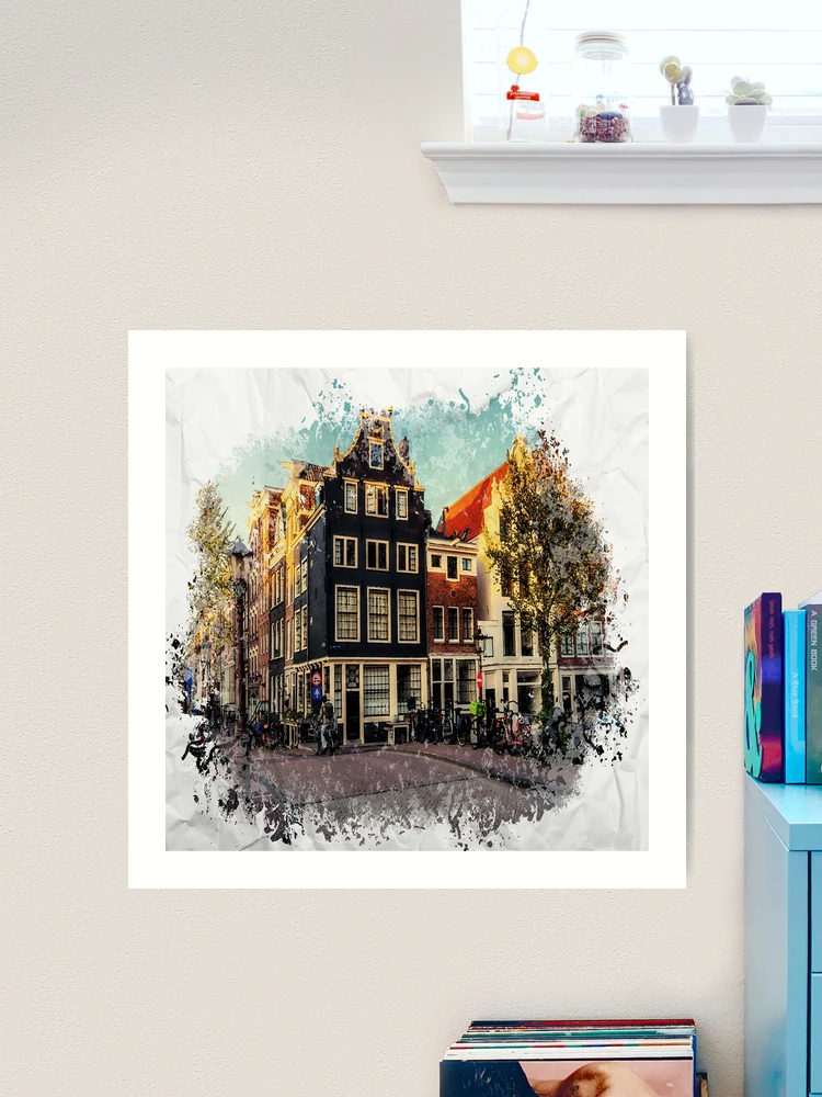 Amsterdam sale watercolor - art by uooops - not framed