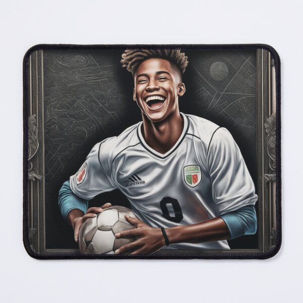 Item preview, A young man holding a football designed and sold by Msretief.