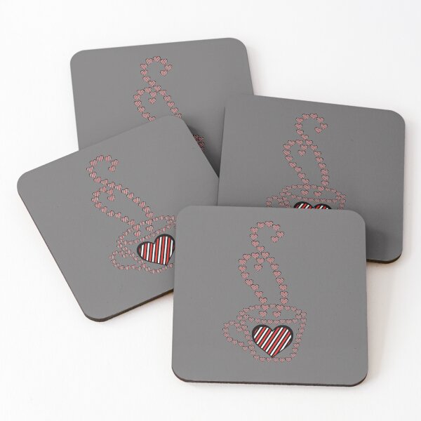 Item preview, hot coffee heart smell koffee designed and sold by 4rpixs.