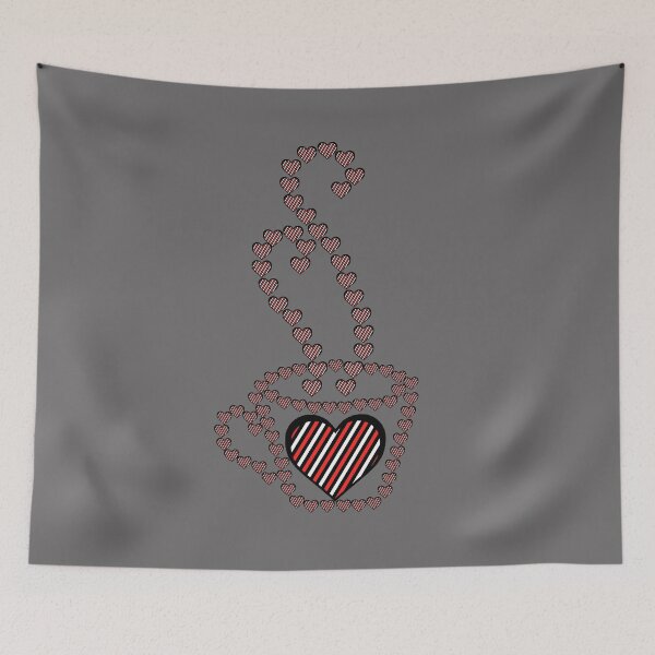 Item preview, hot coffee heart smell koffee designed and sold by 4rpixs.