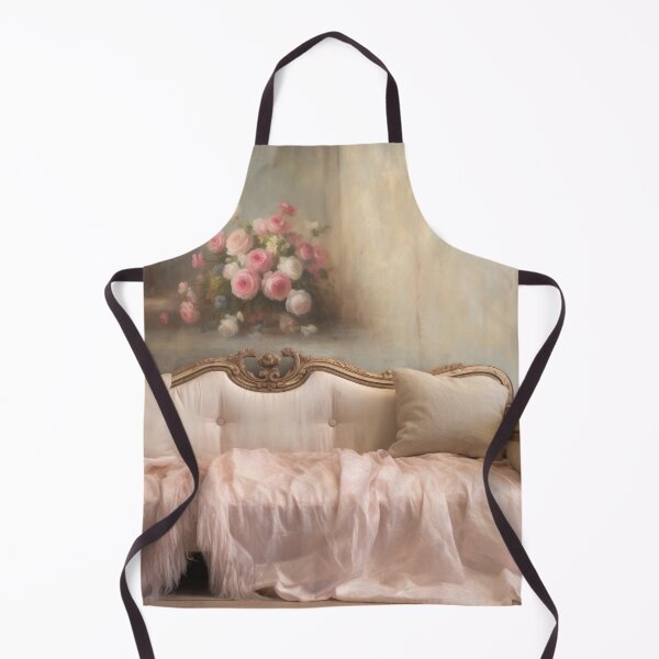 Item preview, Coquette aesthetic vintage painting of pink bedroom designed and sold by Coquette Art.