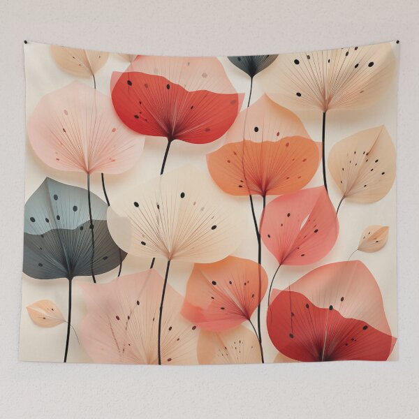 Item preview, An Abstract Botanical Leaves Boho Design designed and sold by StudioRedKoala.