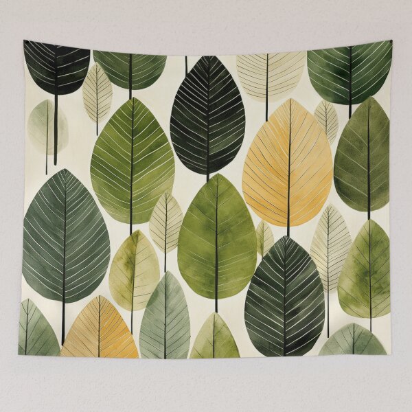 Item preview, An Abstract Botanical Leaves Boho Design designed and sold by StudioRedKoala.