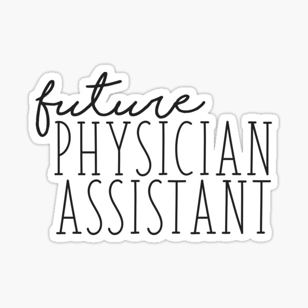 Thin Future Physician Assistant Sticker