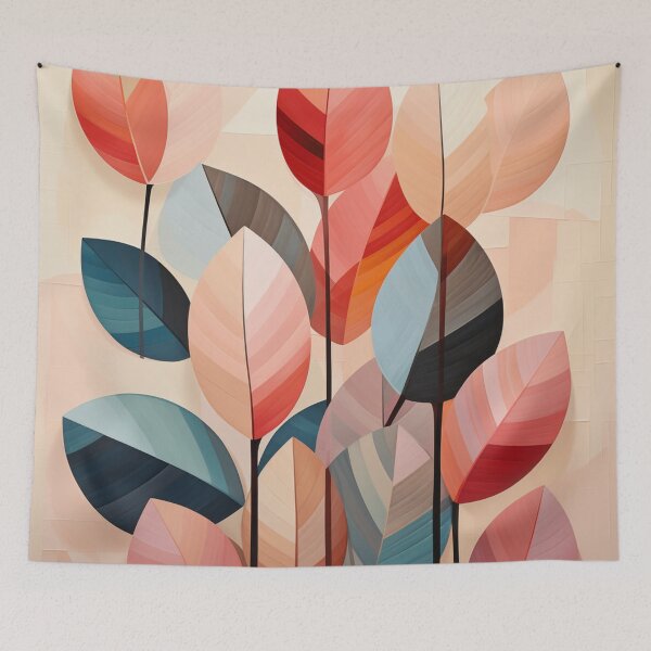 Item preview, An Abstract Botanical Leaves Boho Design designed and sold by StudioRedKoala.