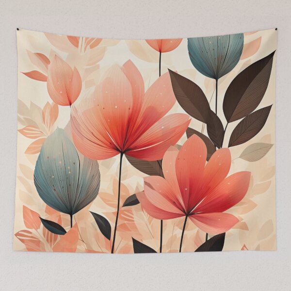 Item preview, An Abstract Botanical Leaves Boho Design designed and sold by StudioRedKoala.