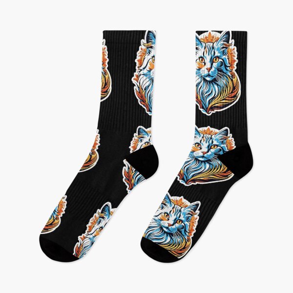 Item preview, Fire Bearded Cat by Urban Nova Design designed and sold by UrbanNova.