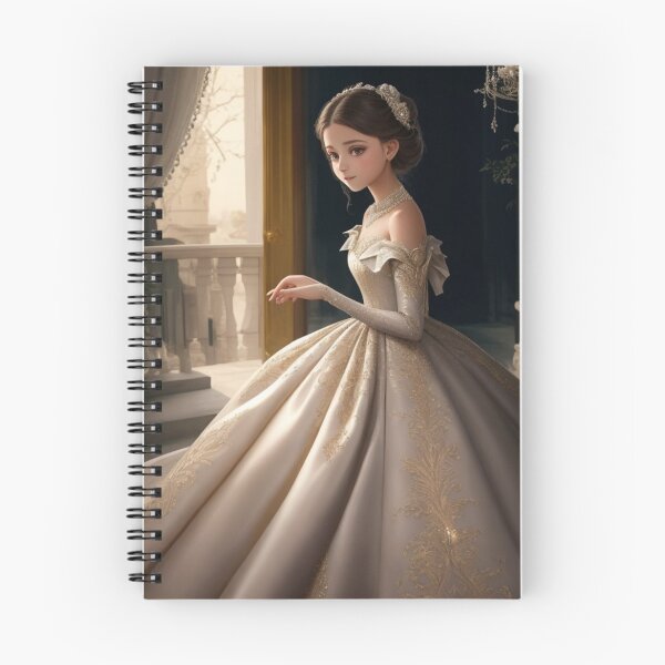 Item preview, Elegance in Waiting: The Girl in the Splendid Dress designed and sold by nynok.