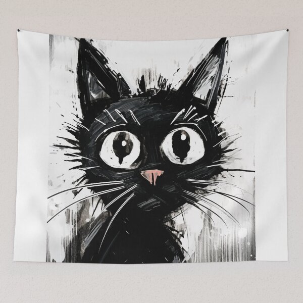 Item preview, Miaw Magic - Cute Black Cat Companion designed and sold by Adam Arts.