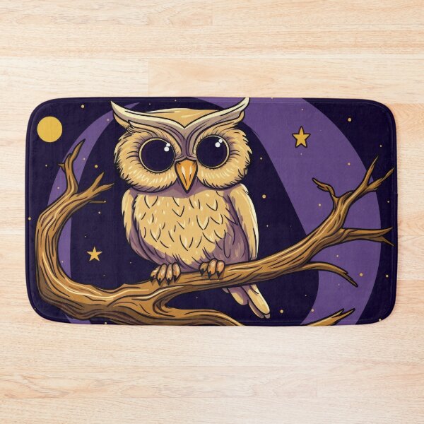 Item preview, Midnight Wisdom: Baby Owl's Starlit Soiree designed and sold by PaintbrushPlace.