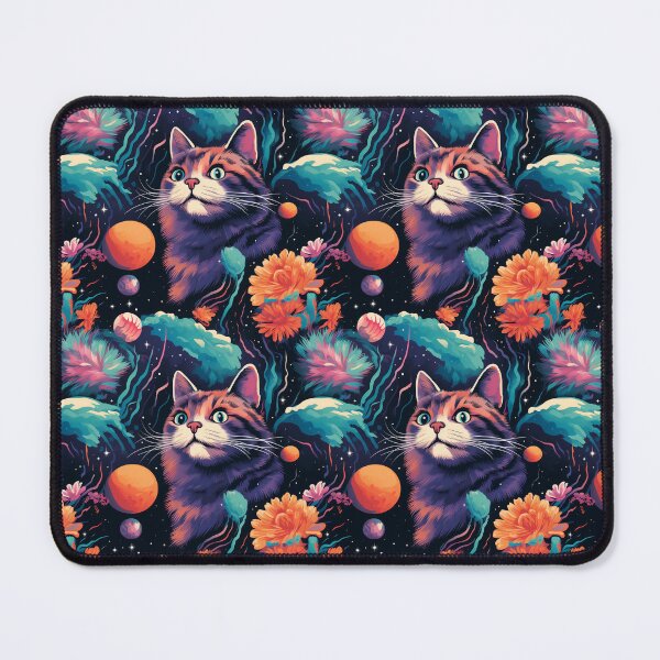 Item preview, Cosmos Space Cat Pattern designed and sold by PrintsyPattern.