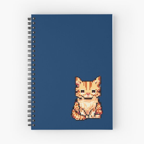 Item preview, Kawaii Ginger Kitty Cat Pixel Art designed and sold by TrixieePixels.